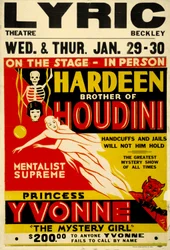 Hardeen frère de Houdini c.1931